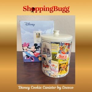 Enesco Disney Classics Poster Collage Ceramic Cookie Canister 6001023 (SB1499)